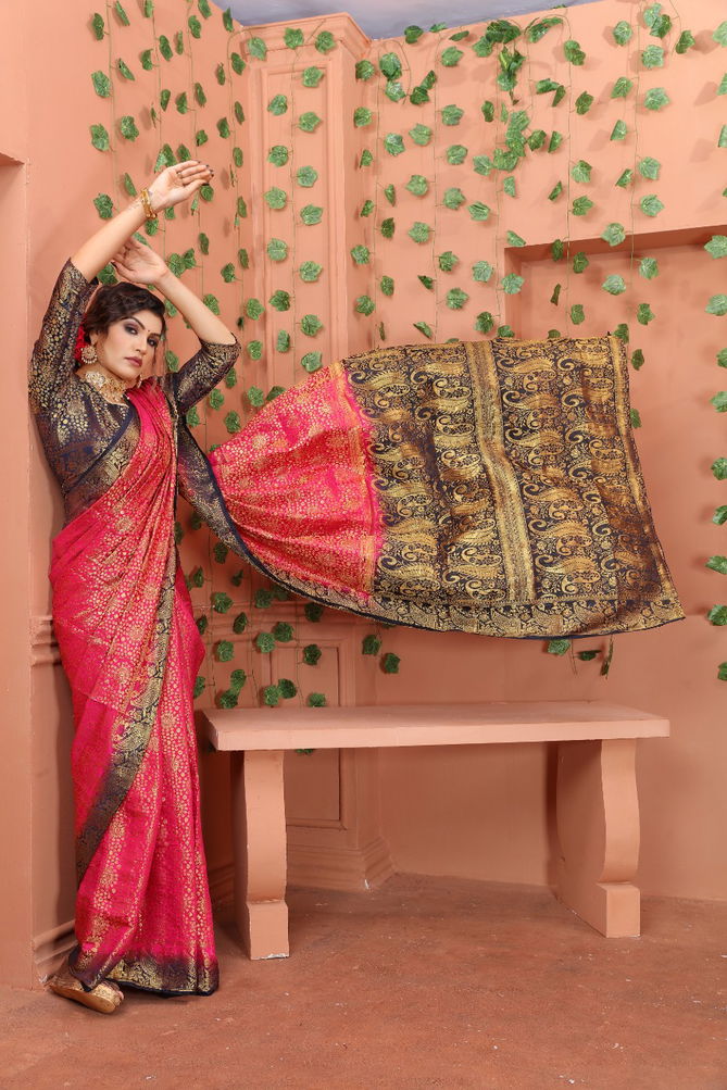 Macazo Bindi 1 Festive Wear Wholesale Banarasi Silk Sarees Catalog
